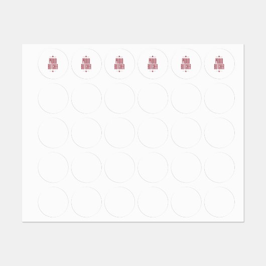 Proud Metzger Etiketten (Blatt)