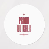 Proud Metzger Etiketten (Design 1)