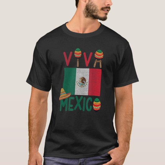 Proud Mexiko Unabhängigkeitstag Fiesta Cinco Mayo T-Shirt (Vorderseite)