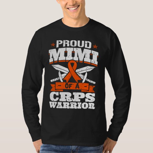 Proud Mimi Of A CRPS Warrior RSD Awareness Ribbon  T-Shirt (Vorderseite)