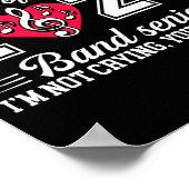 Proud Mom Of A 2026 Band Senior Music Gift  Poster (Ecke)