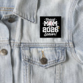 Proud Mom of a 2026 Senior Baseball Graduation Button (Beispiel)
