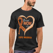 Proud Mom Of A COPD Warrior Ribbon Heart T-Shirt (Vorderseite)