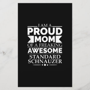 Proud Mom of Awesome Standard Schnauzer Dog Mom Do Briefpapier