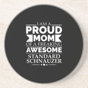 Proud Mom of Awesome Standard Schnauzer Dog Mom Do Getränkeuntersetzer