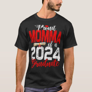 Proud Momma der Klasse von 2024 Graduierte Senior  T-Shirt