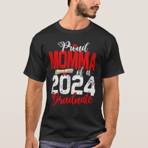 Proud Momma der Klasse von 2024 Graduierte Senior T-Shirt