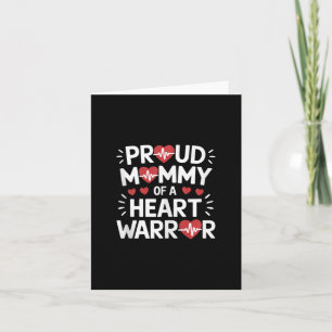 Proud Mommy eines Herzkriegers Chd Awareness Warri Karte