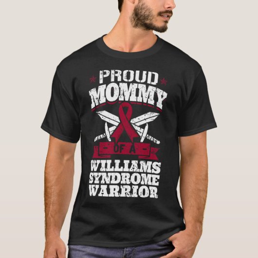 Proud Mommy eines Williams-Syndroms Warrior Awaren T-Shirt (Vorderseite)