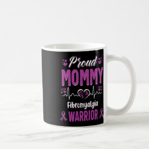 Proud Mommy Fibromyalgia Kriegererkennungsband Kaffeetasse
