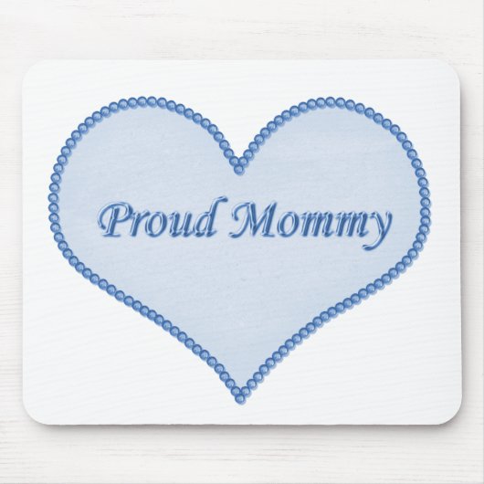 Proud Mommy Mousepad, blau Mousepad (Vorne)