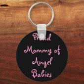 Proud Mommy of Angel Babies Schlüsselanhänger (Vorderseite)