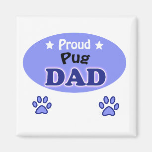 Proud Mops Papa Magnet