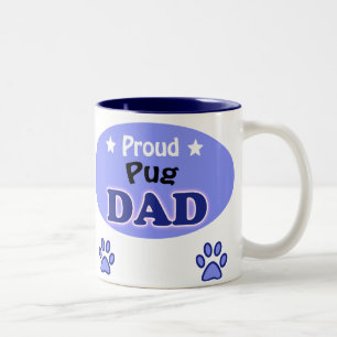 Proud Mops Vater Zweifarbige Tasse
