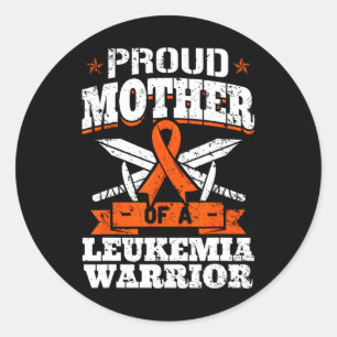 Proud Mother a Leukemia Warrior Mama Awareness R Runder Aufkleber
