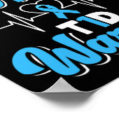 Proud Mother a T1d Warrior Diabetiker Diabetes Aw Poster (Ecke)