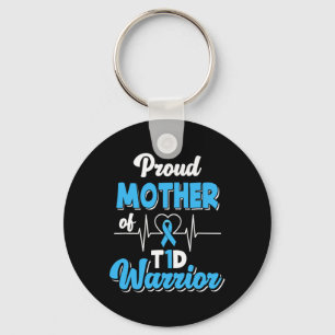 Proud Mother a T1d Warrior Diabetiker Diabetes Aw Schlüsselanhänger
