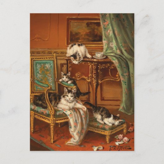 Proud Mother Cat | Jules Le Roy Postkarte (Vorderseite)