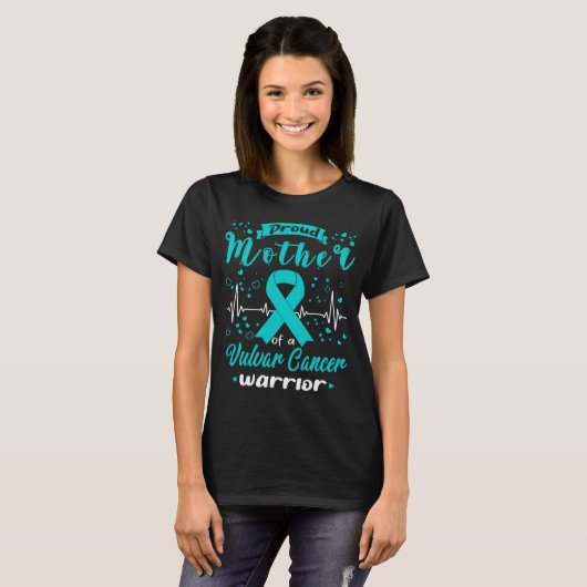Proud Mother VULVAR CANCER Krieger T-Shirt (Vorne ganz)