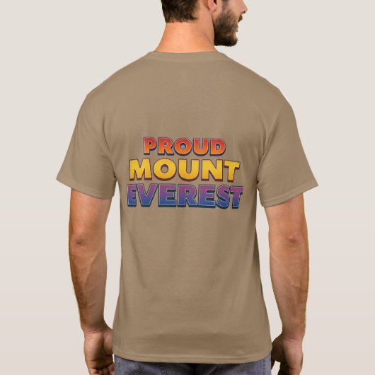 Proud Mount Everest T-Shirt (Rückseite)