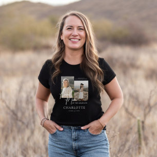 Proud Mum des Graduate Script-Fotos Keepake Tri-Blend Shirt