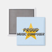 Proud Music Composer Magnet (Vorderseite/Rückseite)