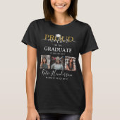 Proud Mutter der Graduate Foto Collage T-Shirt (Vorderseite)