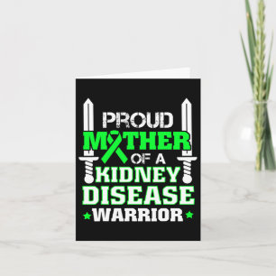 Proud Mutter einer Nierenerkrankung Warrior CD Awa Karte