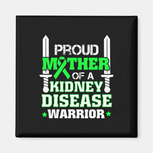Proud Mutter einer Nierenerkrankung Warrior CD Awa Magnet (Vorne)