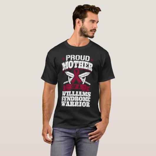 Proud Mutter eines Williams-Syndroms Warrior Aware T-Shirt (Vorne ganz)
