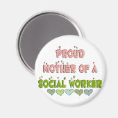 Proud Mutter SOCIAL WORKER Magnet (Vorderseite/Rückseite)