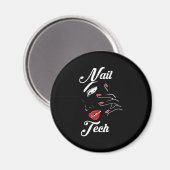 Proud Nail Tech Magnet (Vorderseite/Rückseite)