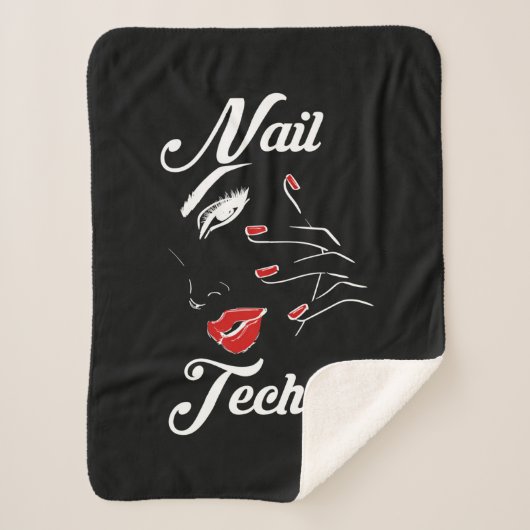 Proud Nail Tech Sherpadecke (Vorderseite)