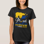 Proud Nana Bear Family Matching Down Syndrome T21 T-Shirt (Vorderseite)