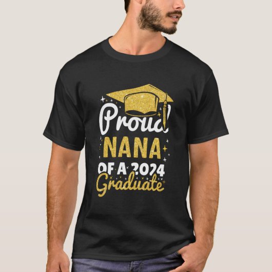 Proud Nana einer Abschluss-Graduate-Familie von 20 T-Shirt (Vorderseite)