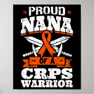 Proud Nana eines CRPS-Kriegers RSD-Sensibilisierun Poster