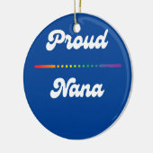 Proud Nana Gay Pride LGTB LGTBQ Rainbow Grandma Keramik Ornament (Links)