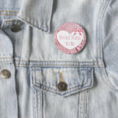 Proud Nana ist eine rosa Bow Baby Showschaltfläche Button (Beispiel)
