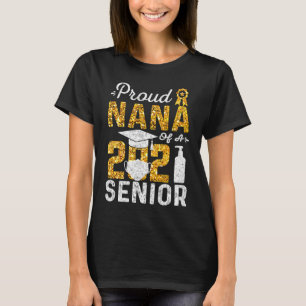 Proud Nana von einer Senior Face Mask Hand Sanitiz T-Shirt
