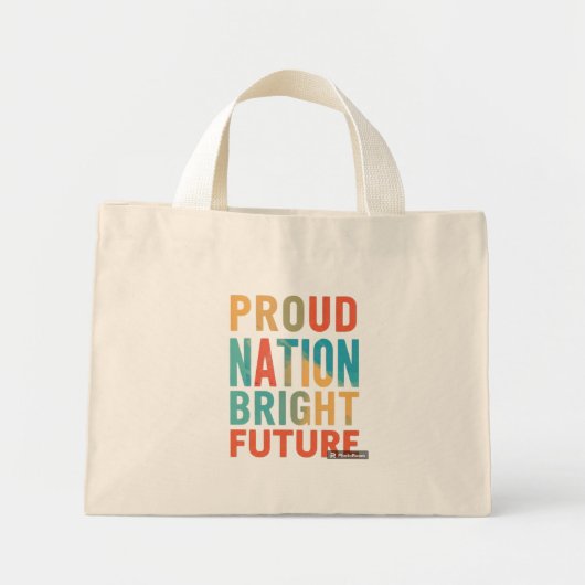 Proud Nation Bright Future Mini Stoffbeutel (Vorne)
