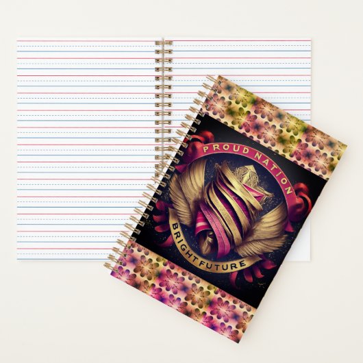 Proud Nation Bright Future Spiral Notebook Notizblock (Innen)