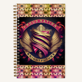 Proud Nation Bright Future Spiral Notebook Notizblock