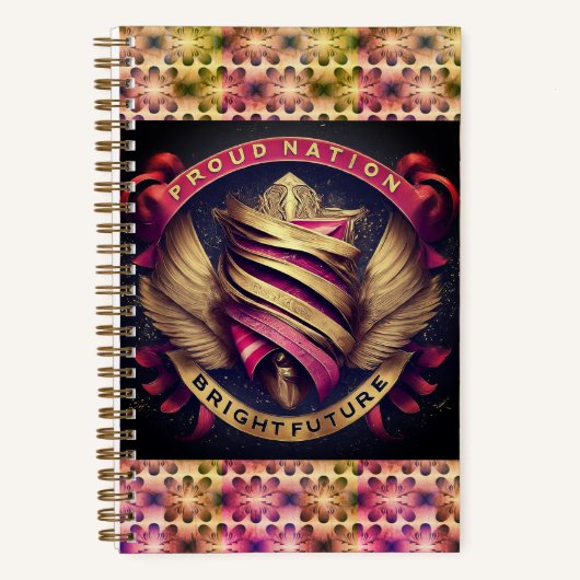 Proud Nation Bright Future Spiral Notebook Notizblock (Vorderseite)
