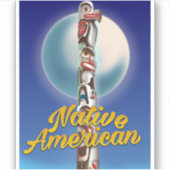 Proud Native American Aufkleber (Vorderseite)