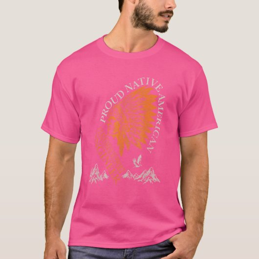 Proud Native American Customer Support Engineer J T-Shirt (Vorderseite)