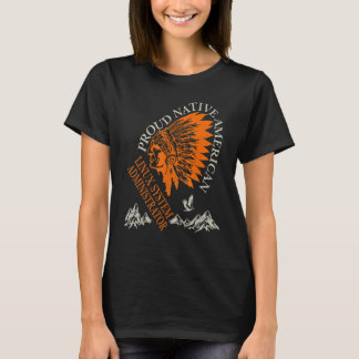 Proud Native American Job Linux System Administrat T-Shirt