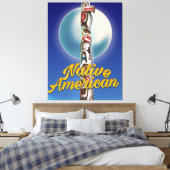 Proud Native American Leinwanddruck (Insitu (Schlafzimmer))