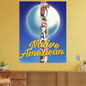 Proud Native American Leinwanddruck (Insitu (Wohnzimmer))