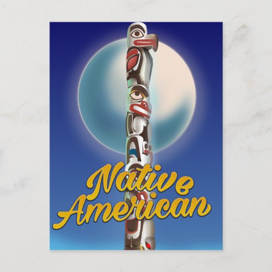 Proud Native American Postkarte (Vorderseite)