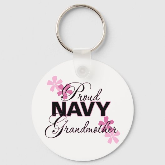 Proud Navy Großmutter Schlüsselanhänger (Vorderseite)